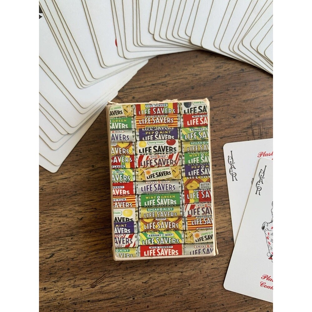 Vintage Life Savers Playing Cards Complete Deck 52 and 2 Jokers - Picture 4 of 9